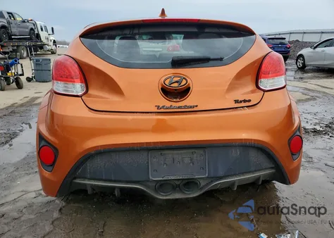 2015 Hyundai Veloster Turbo z USA, uszkodzony, nr VIN KMHTC6AE1FU231696